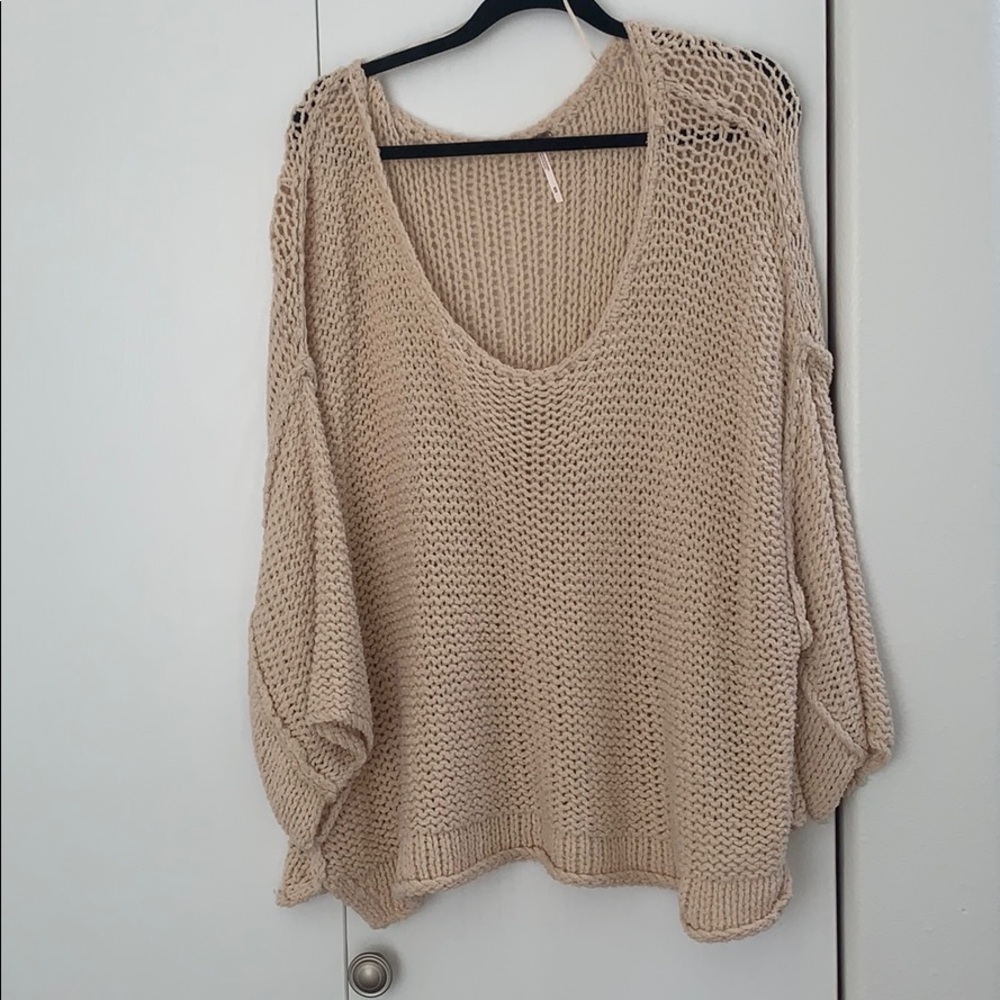 Free People oversized knit sweater
